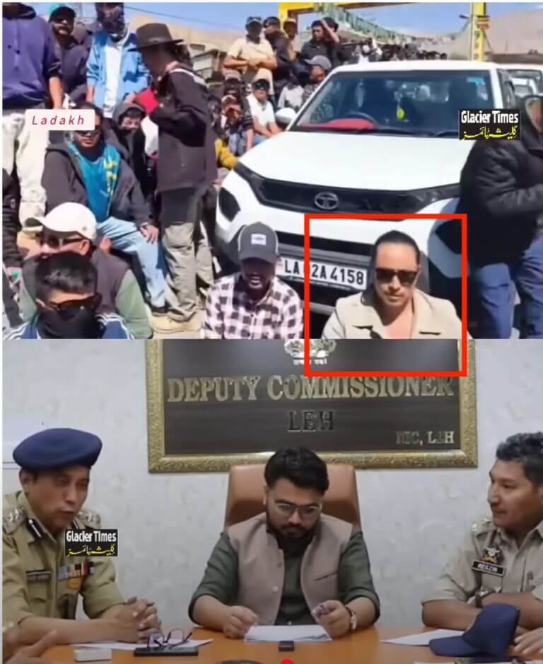 Ladakh violence Congress councillor